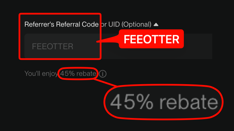 BingX Referral code FEEOTTER
